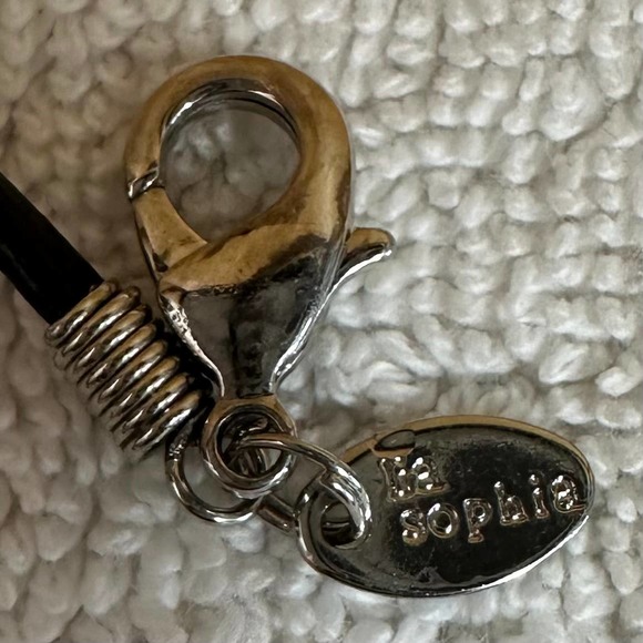 Black & Silver Tone “Vibe” Necklace, With Box - Picture 8 of 11